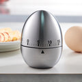 BasinzKitchen timer, stainless steel egg shaped countdown timer, mechanical alarm clock, cooking tools and supplies
