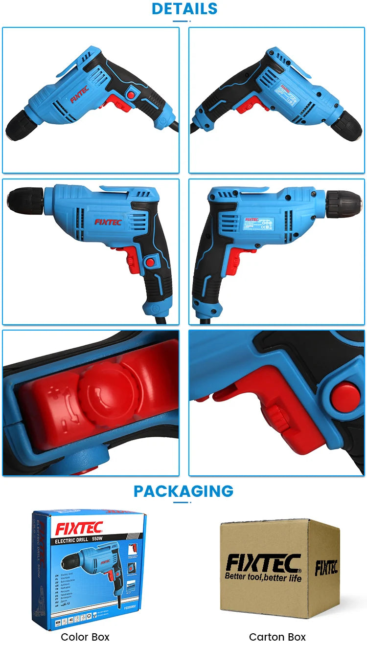 Professional Power Tool Drilling Machines 550W 10mm Hand Portable Electric Drill Machine For Sale